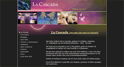Desktop Screenshot of lacascada.be