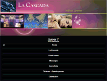 Tablet Screenshot of lacascada.be